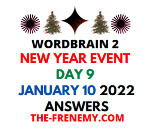 Wordbrain 2 New Year Event Day 9 January 10 2022 Answers Puzzle