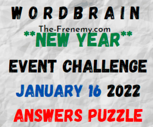 Wordbrain Brainys New Year Event Challenge January 16 2022 Answers