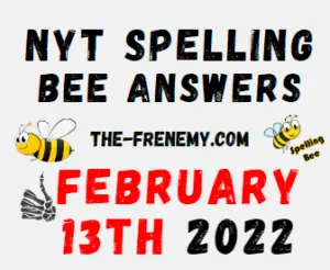 NYT Spelling Bee Solver February 13 2022 Answers Puzzle