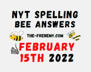 NYT Spelling Bee Solver Puzzle February 15 2022 Answers