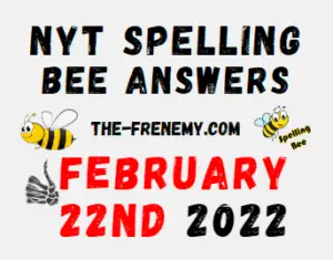 NYT Spelling Bee Solver Puzzle February 22 2022 Answers