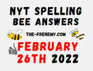 NYT Spelling Bee Solver Puzzle February 26 2022 Answers
