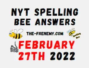 NYT Spelling Bee Solver Puzzle February 27 2022 Answers