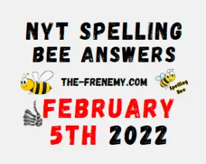 NYT Spelling Bee Solver Puzzle February 5 2022 Answers