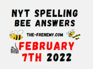 NYT Spelling Bee Solver Puzzle February 7 2022 Answers