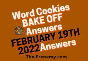 Word Cookies Bake Off February 19 2022 Answers Puzzle