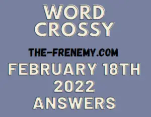 Word Crossy Daily Puzzle Challenge February 18 2022 Answers