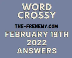 Word Crossy Daily Puzzle Challenge February 19 2022 Answers