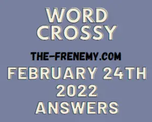Word Crossy Daily Puzzle Challenge February 24 2022 Answers