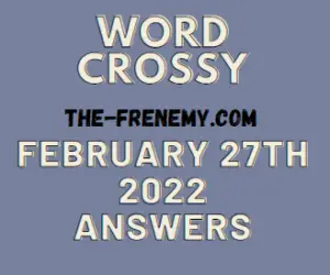 Word Crossy Daily Puzzle Challenge February 27 2022 Answers