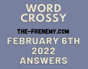 Word Crossy Daily Puzzle Challenge February 6 2022 Answers