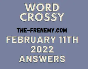 Word Crossy Daily Puzzle February 11 2022 Answers