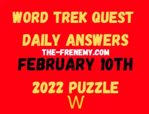 Word Trek Quest Daily Puzzle February 10 2022 Answers