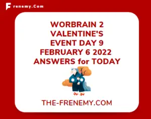 WordBrain 2 Valentines Day 9 February 6 2022 Answers Puzzle