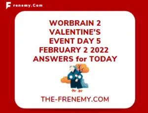WordBrain 2 Valentines Event Day 5 February 2 2022 Answers Puzzle
