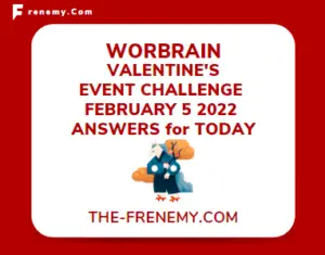 WordBrain Valentines Event Challenge February 5 2022 Answers