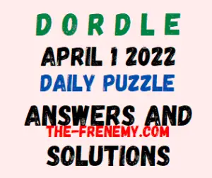 Dordle April 1 2022 Answers Puzzle