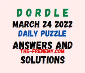 Dordle March 24 2022 Answers Puzzle