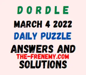 Dordle March 4 2022 Answers Puzzle Today