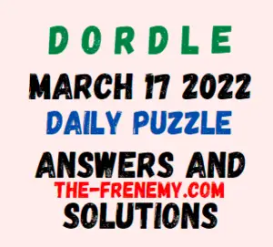 Dorle March 17 2022 Answers Puzzle