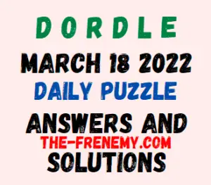 Dorle March 18 2022 Answers Puzzle