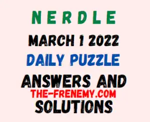 Nerdle March 1 2022 Answers Puzzle Today