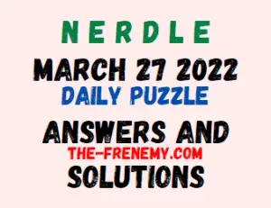 Nerdle March 27 2022 Answers Puzzle