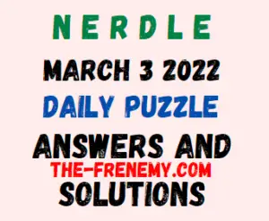 Nerdle March 3 2022 Answers Puzzle Today