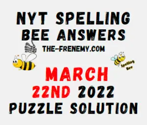 Nyt Spelling Bee Solver March 22 2022 Answers Puzzle