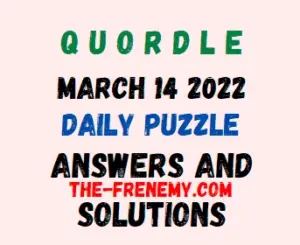 Quordle March 14 2022 Answers Puzzle Challenge Today