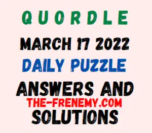Quordle March 17 2022 Answers Puzzle