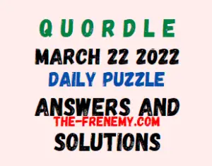 Quordle March 22 2022 Answers Puzzle