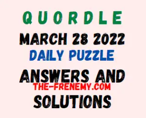 Quordle March 28 2022 Answers Puzzle
