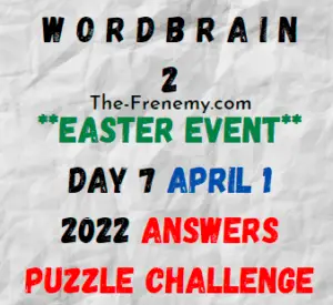 WordBrain 2 Easter Event Day 7 April 1 2022 Answers Puzzle