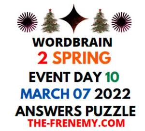 WordBrain 2 Spring Event Day 10 March 7 2022 Answers Puzzle
