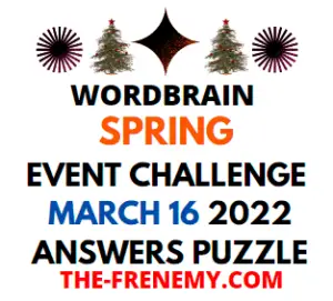 WordBrain Spring Event Challenge March 16 2022 Answers Puzzle
