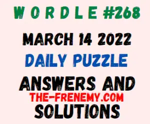 Wordle March 14 2022 Answers Puzzle Today 268