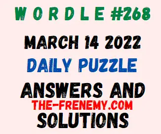 Wordle 3/14/22 - Wordle Answer Today 268 - Frenemy