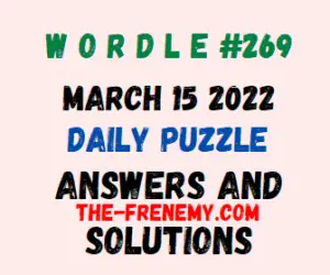 Wordle March 15 2022 Answers Puzzle Today 269