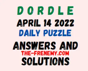 Dordle April 14 2022 Answers Puzzle Today
