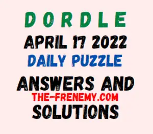 Dordle April 17 2022 Answers Puzzle