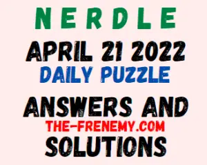 Nerdle April 21 2022 Answers Puzzle and Solution