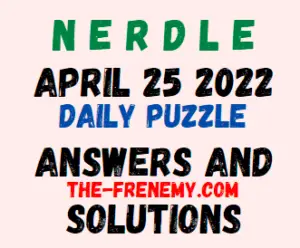 Nerdle April 25 2022 Answers Puzzle and Solution