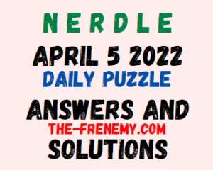 Nerdle April 5 2022 Daily Puzzle Answers and Solution