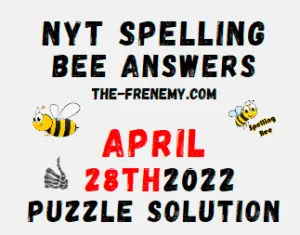 Nyt Bee April 28 2022 Answers Puzzle Today