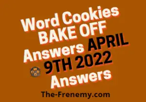 Word Cookies Bake off April 9 2022 Answers Puzzle Today