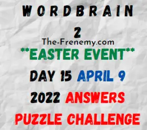 WordBrain 2 Easter Event Day 15 April 9 2022 Answers Puzzle