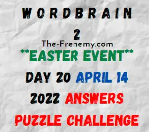 WordBrain 2 Easter Event Day 20 April 14 2022 Answers Puzzle