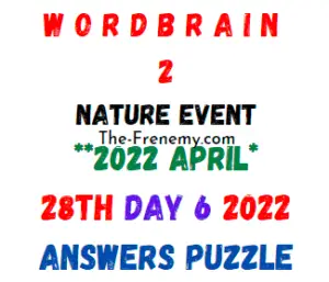 WordBrain 2 Nature Event Day 6 April 28 2022 Answers Puzzle