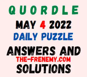 Quordle May 4 2022 Answer for Today